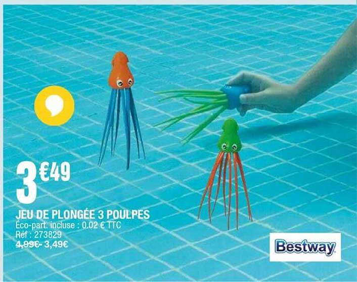 JEU DE PLONGÉE 3 POULPES