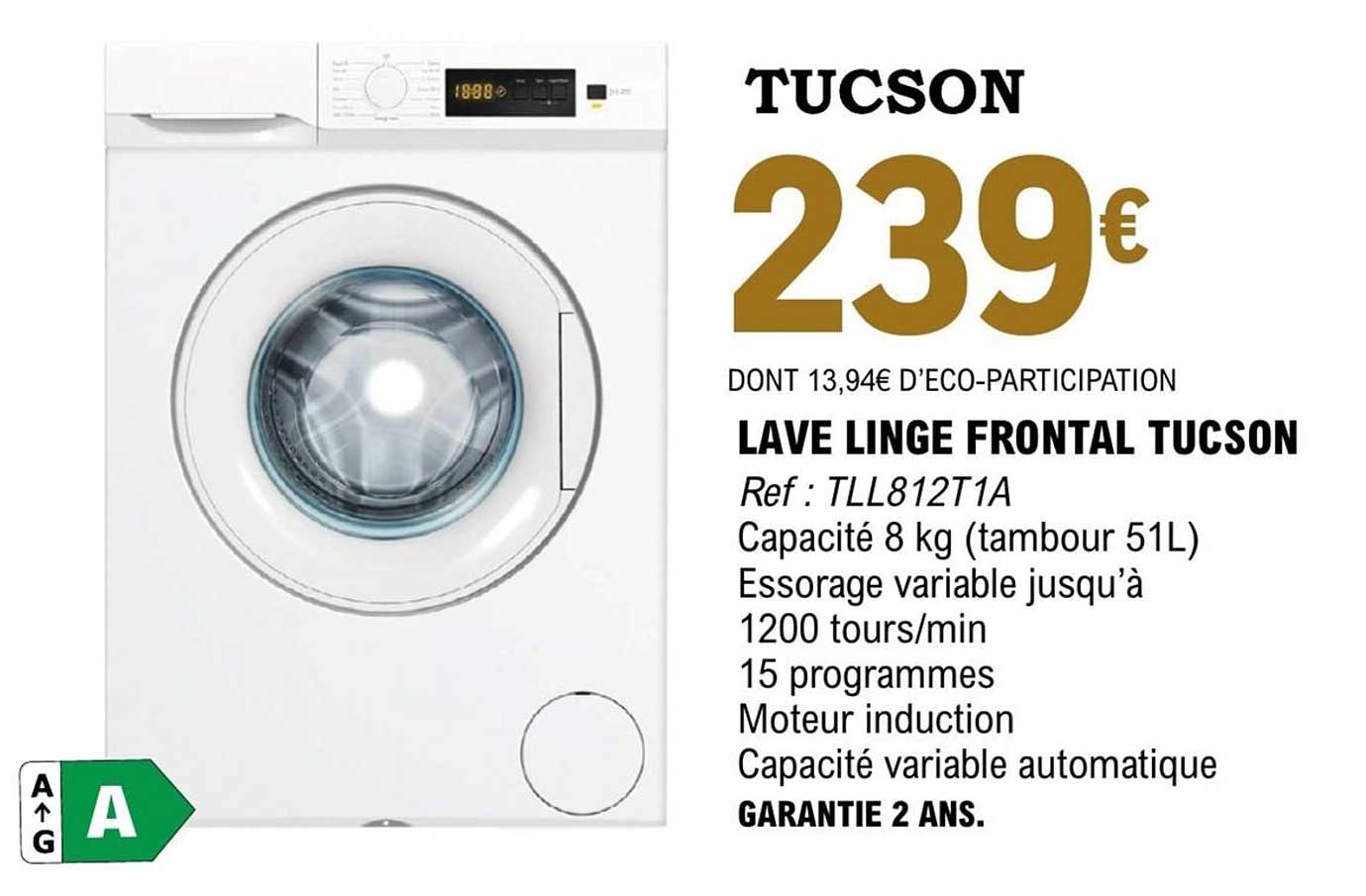 LAVE LINGE FRONTAL TUCSON