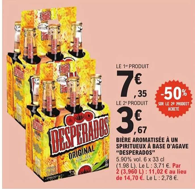 LE 1er PRODUIT 7€ 35 LE 2° PRODUIT 3€ 67 -50% SUR LE 2e PRODUIT ACHETÉ