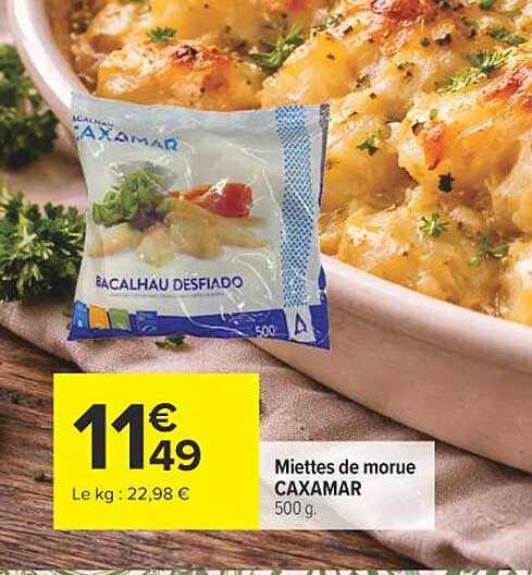 Miettes de morue CAXAMAR 500 g
