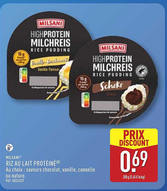 MILSANI RIZ AU LAIT PROTÉINÉ(B)