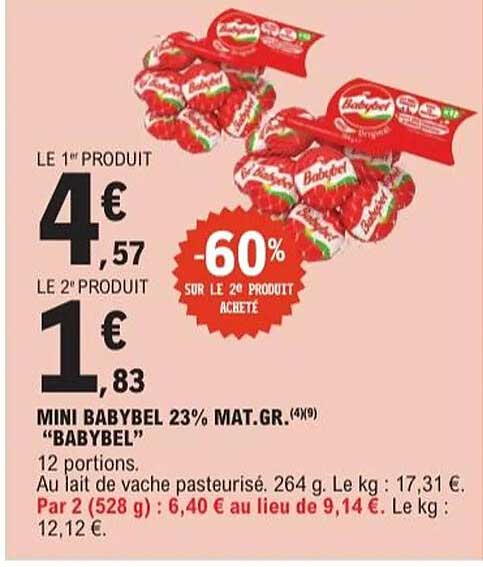 MINI BABYBEL 23% MAT.GR. (4X9) “BABYBEL”