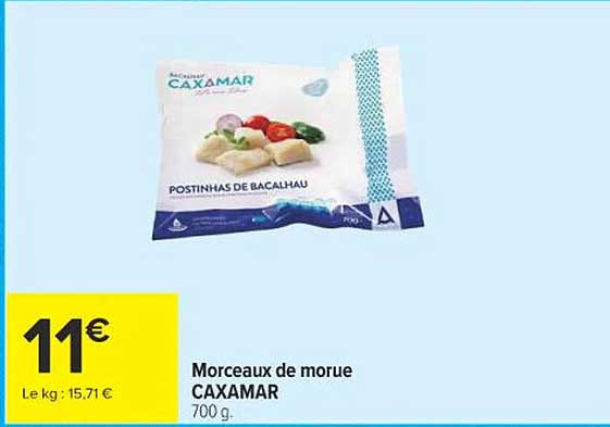 Morceaux de morue CAXAMAR 700 g