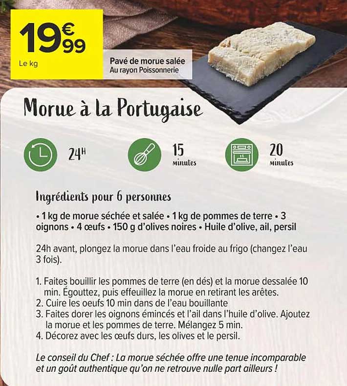 Morue à la Portugaise
