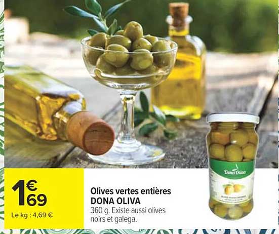 Olives vertes entières DONA OLIVA