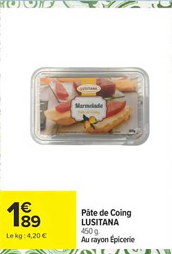 Pâte de Coing LUSITANA