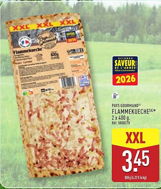 PAYS GOURMAND FLAMMKUECHE(A)* 2 x 400 g. Réf. 5000278
