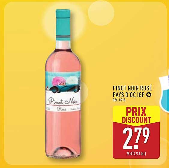 PINOT NOIR ROSÉ PAYS D’OC IGP
