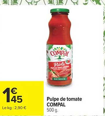 Pulpe de tomate COMPAL 500 g