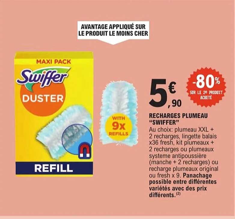 RECHARGES PLUMEAU “SWIFFER”