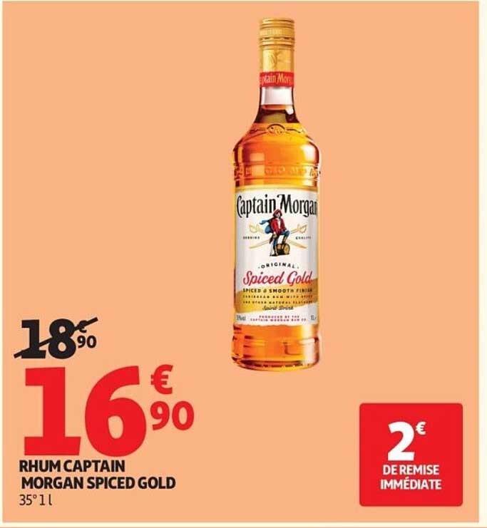RHUM CAPTAIN MORGAN SPICED GOLD 35° 1 l