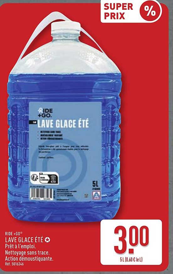 RIDE + GO LAVE GLACE ÉTÉ