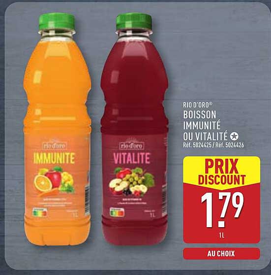RIO D'ORO® BOISSON IMMUNITÉ OU VITALITÉ