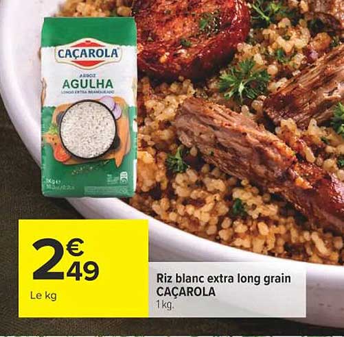 Riz blanc extra long grain CAÇAROLA 1 kg