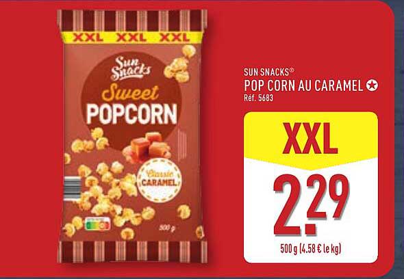 SUN SNACKS® POP CORN AU CARAMEL