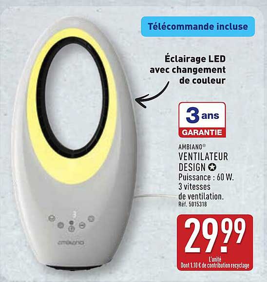 Télécommande incluse