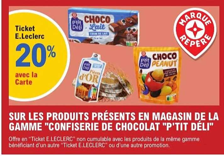 Ticket E.Leclerc 20% avec la Carte