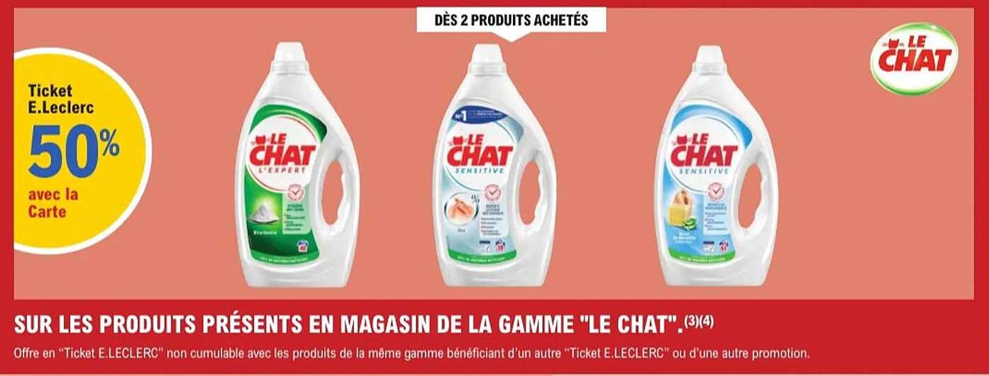 Ticket E.Leclerc 50% avec la Carte