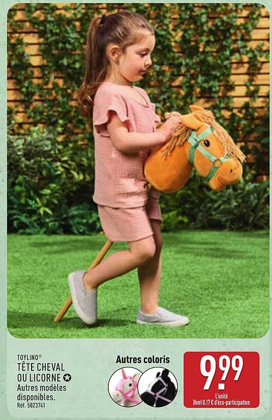 TOYLINO® TÊTE CHEVAL OU LICORNE