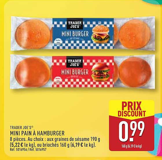 TRADER JOE'S® MINI PAIN À HAMBURGER