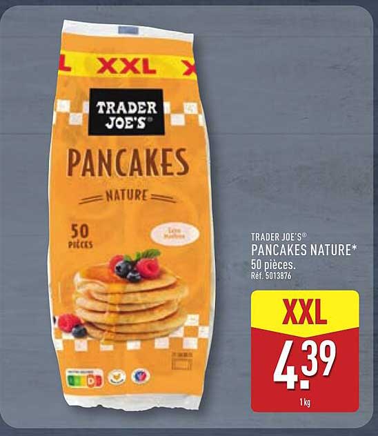 TRADER JOE'S® PANCAKES NATURE* 50 pièces. Réf. 5013876