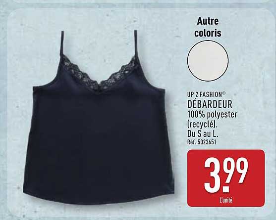 UP2FASHION® DÉBARDEUR 100% polyester (recyclé)