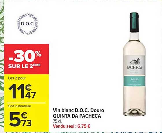 Vin blanc D.O.C. Douro QUINTA DA PACHECA