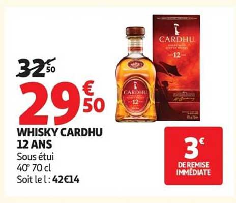 WHISKY CARDHU 12 ANS