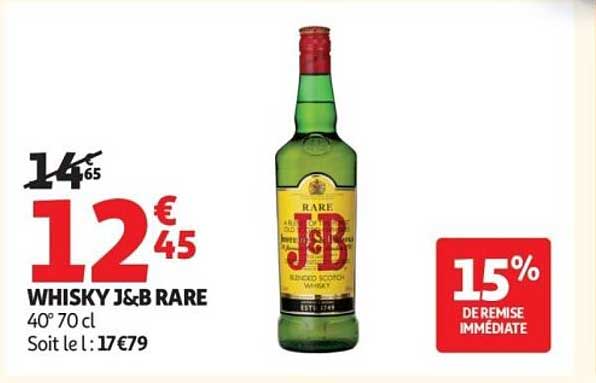 WHISKY J&B RARE 40° 70 cl