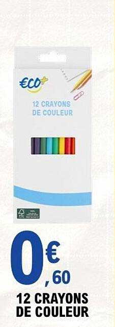 12 CRAYONS DE COULEUR