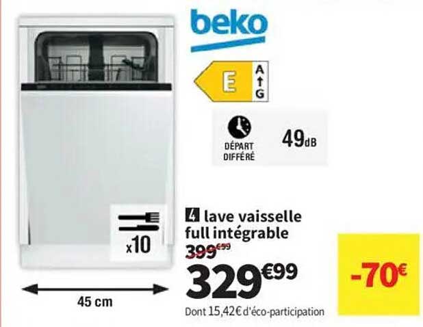 4 lave vaisselle full intégrable