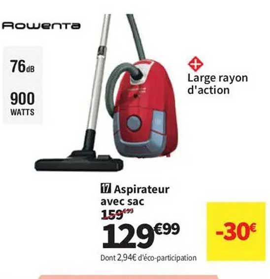 Aspirateur avec sac