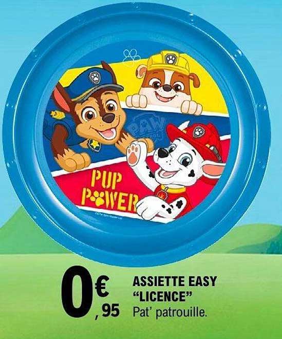ASSIETTE EASY “LICENCE” Pat' patrouille