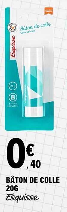 BÂTON DE COLLE 20G Esquisse