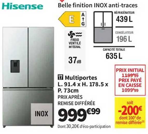 Belle finition INOX anti-traces