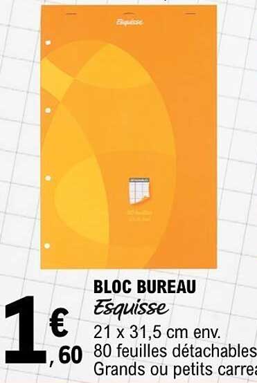 BLOC BUREAU Esquisse