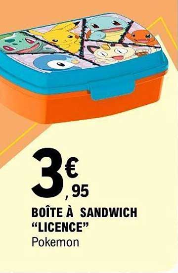 BOÎTE À SANDWICH “LICENCE”