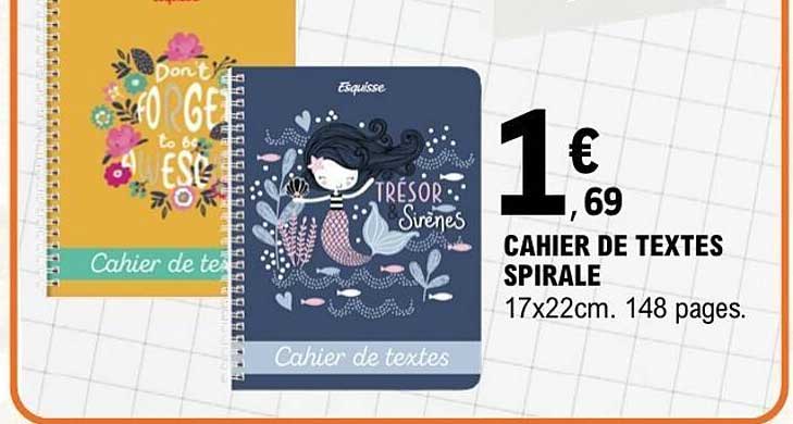 CAHIER DE TEXTES SPIRALE