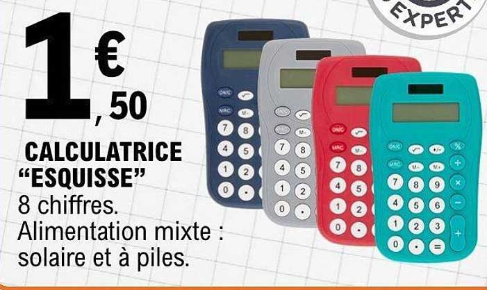 CALCULATRICE “ESQUISSE”