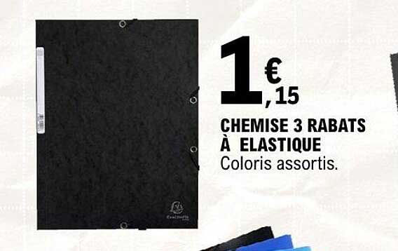 CHEMISE 3 RABATS À ELASTIQUE