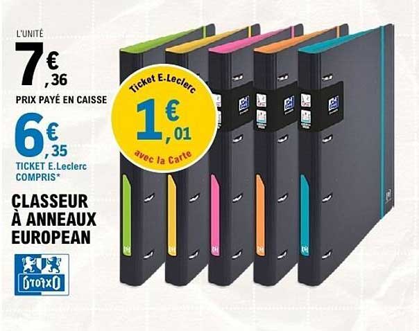 CLASSEUR À ANNEAUX EUROPEAN