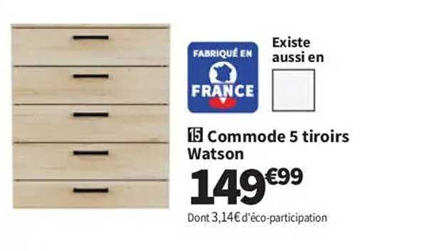 Commode 5 tiroirs Watson