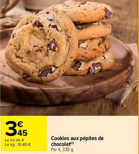 Cookies aux pépites de chocolat