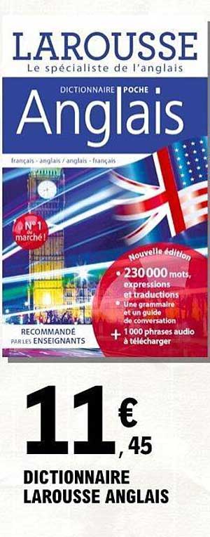 DICTIONNAIRE LAROUSSE ANGLAIS