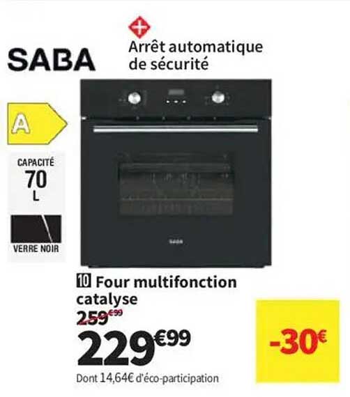 Four multifonction catalyse