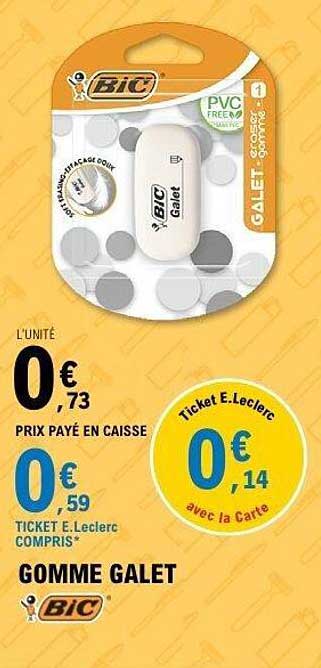 GOMME GALET BIC