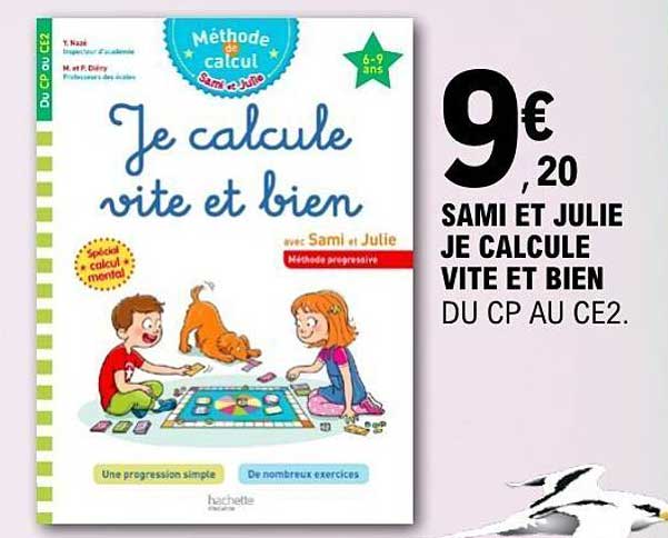 Je calcule vite et bien