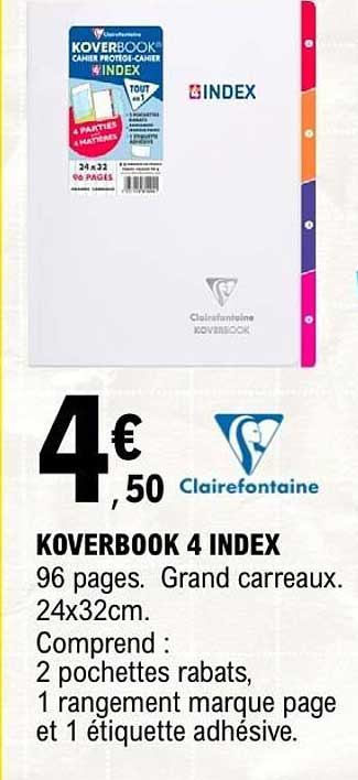KOVERBOOK 4 INDEX