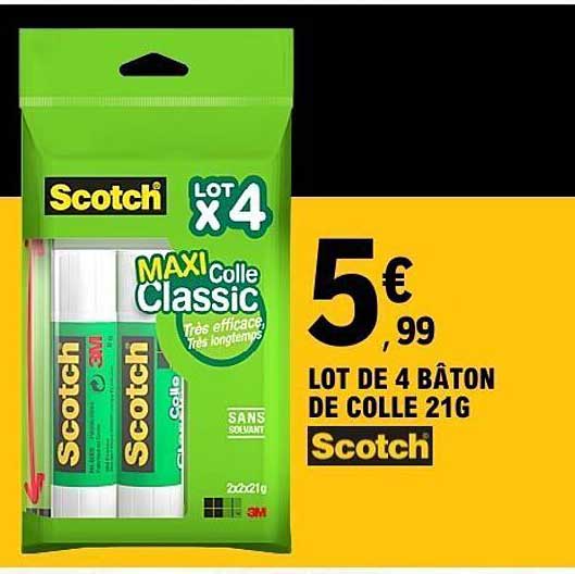 LOT DE 4 BÂTON DE COLLE 21G