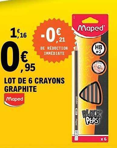 LOT DE 6 CRAYONS GRAPHITE